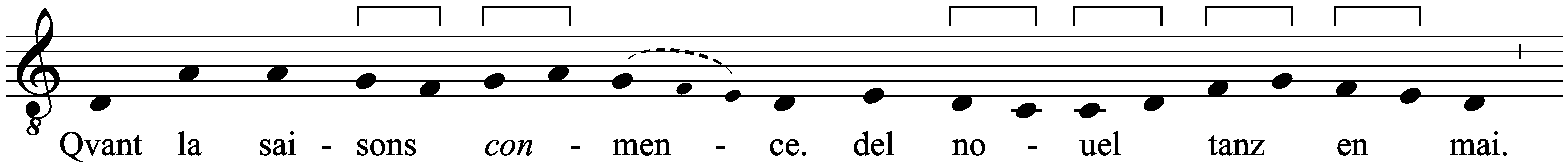 Work musical notation